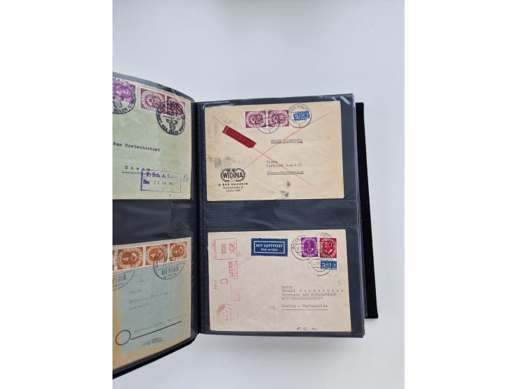 1949/80(ca.), über 1100 Briefe und Karten, dabei bessere frühe Frankaturen