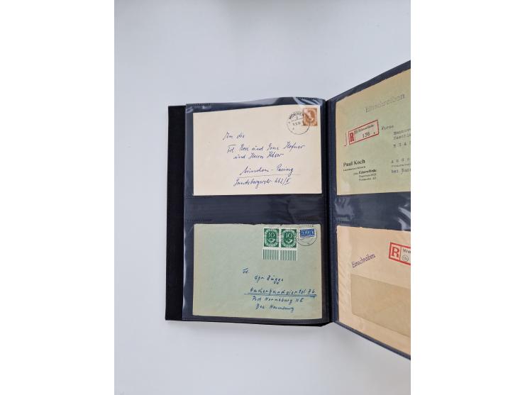 1949/80(ca.), über 1100 Briefe und Karten, dabei bessere frühe Frankaturen