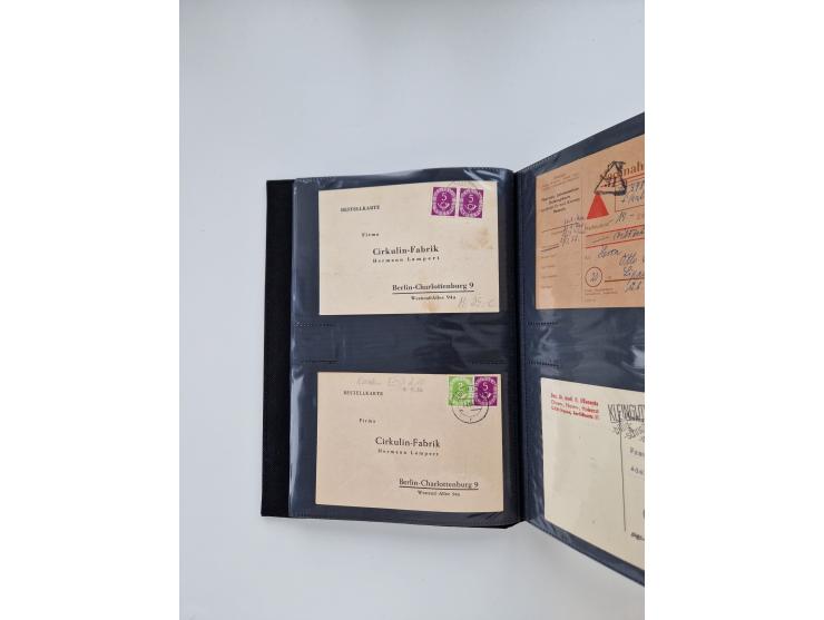 1949/80(ca.), über 1100 Briefe und Karten, dabei bessere frühe Frankaturen