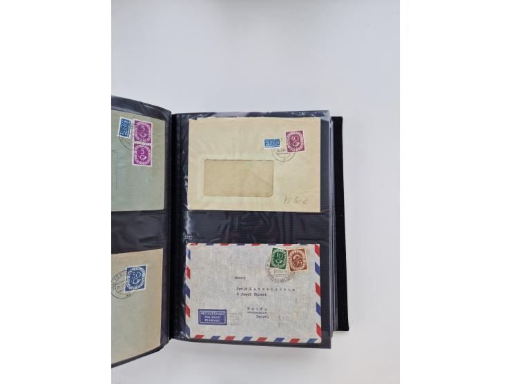 1949/80(ca.), über 1100 Briefe und Karten, dabei bessere frühe Frankaturen