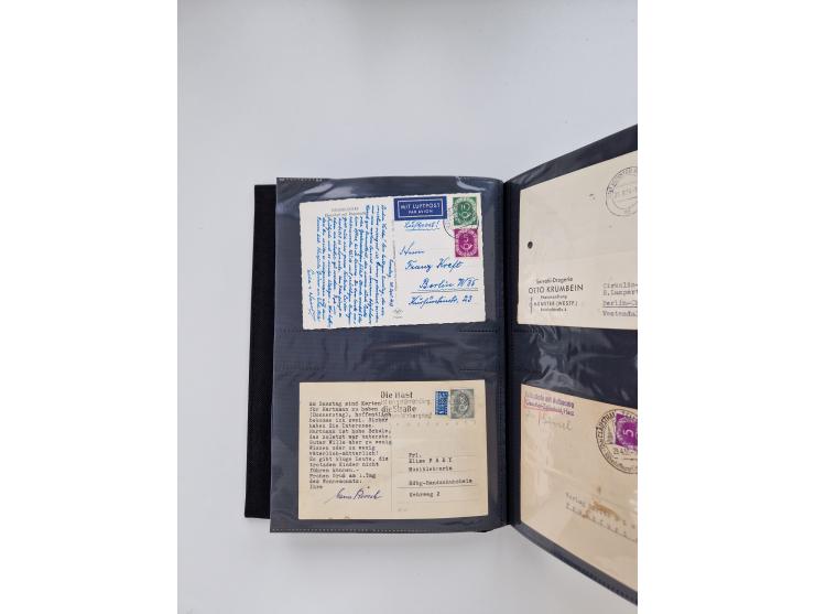 1949/80(ca.), über 1100 Briefe und Karten, dabei bessere frühe Frankaturen