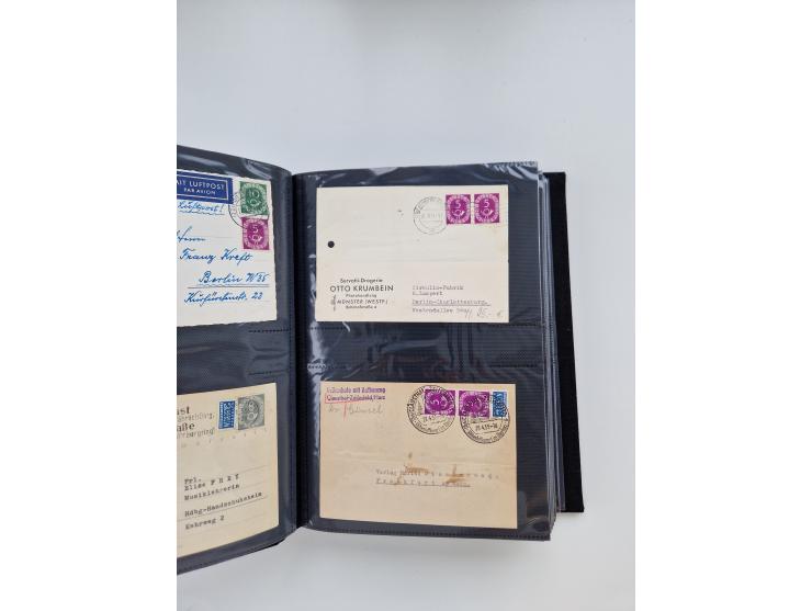1949/80(ca.), über 1100 Briefe und Karten, dabei bessere frühe Frankaturen