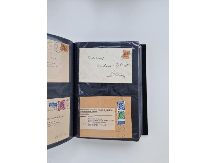 1949/80(ca.), über 1100 Briefe und Karten, dabei bessere frühe Frankaturen