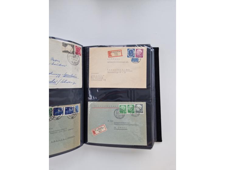 1949/80(ca.), über 1100 Briefe und Karten, dabei bessere frühe Frankaturen