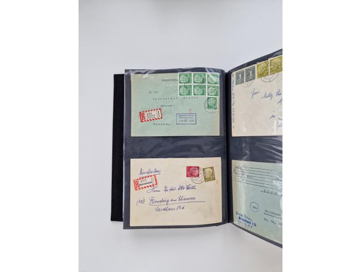 1949/80(ca.), über 1100 Briefe und Karten, dabei bessere frühe Frankaturen