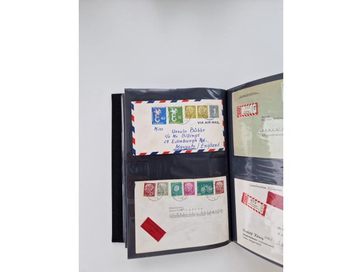 1949/80(ca.), über 1100 Briefe und Karten, dabei bessere frühe Frankaturen