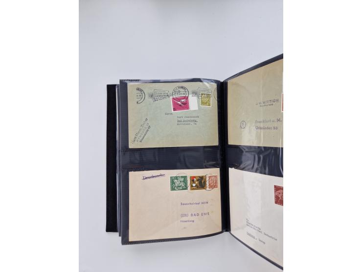 1949/80(ca.), über 1100 Briefe und Karten, dabei bessere frühe Frankaturen