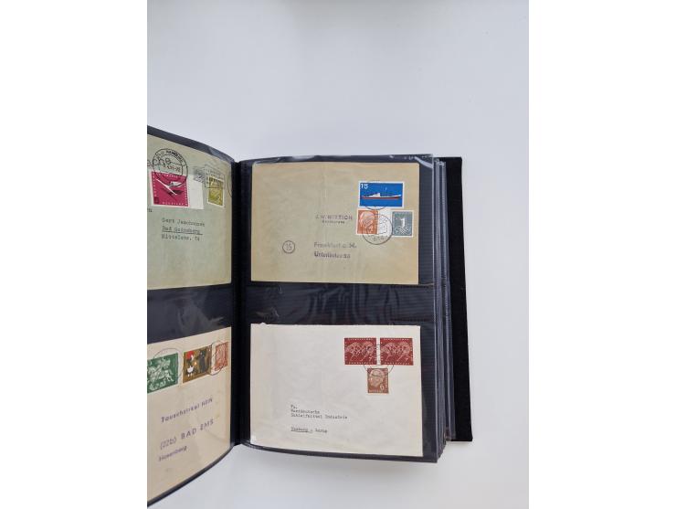 1949/80(ca.), über 1100 Briefe und Karten, dabei bessere frühe Frankaturen