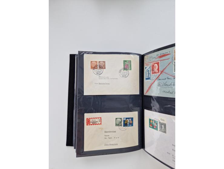 1949/80(ca.), über 1100 Briefe und Karten, dabei bessere frühe Frankaturen