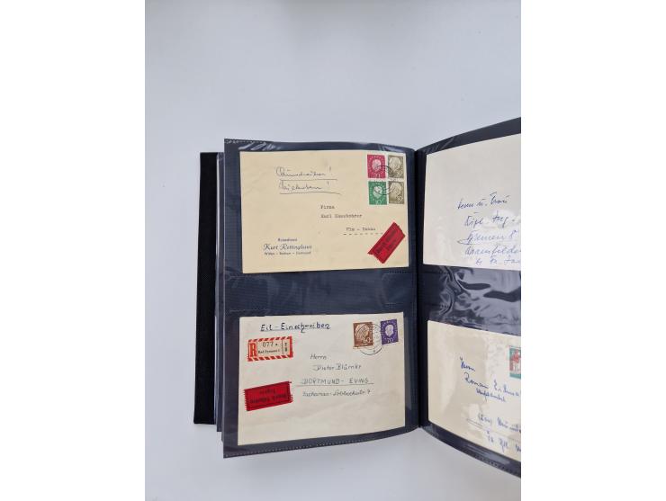 1949/80(ca.), über 1100 Briefe und Karten, dabei bessere frühe Frankaturen