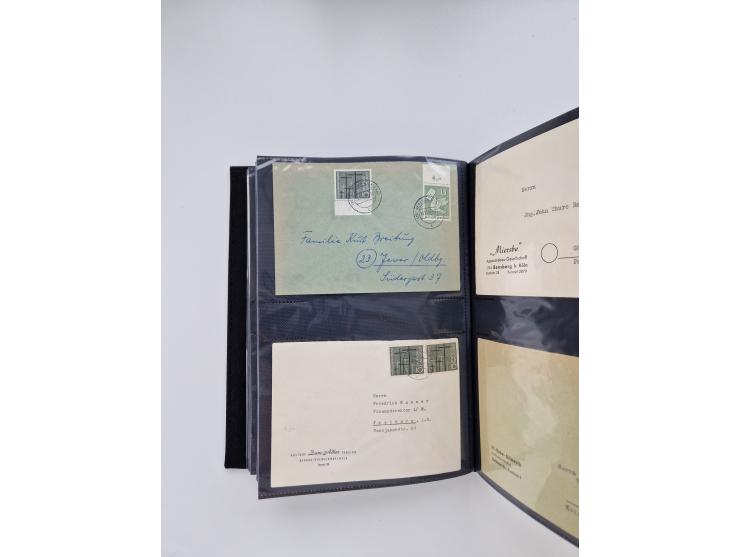 1949/80(ca.), über 1100 Briefe und Karten, dabei bessere frühe Frankaturen