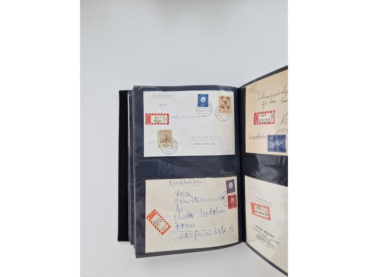 1949/80(ca.), über 1100 Briefe und Karten, dabei bessere frühe Frankaturen