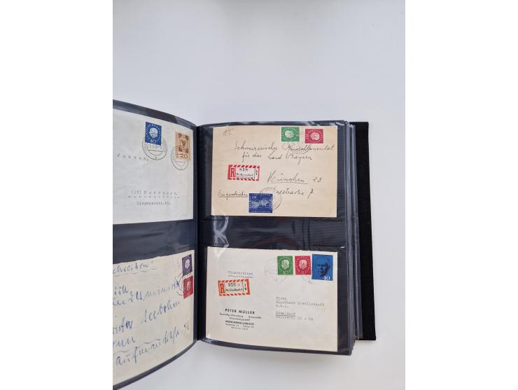 1949/80(ca.), über 1100 Briefe und Karten, dabei bessere frühe Frankaturen