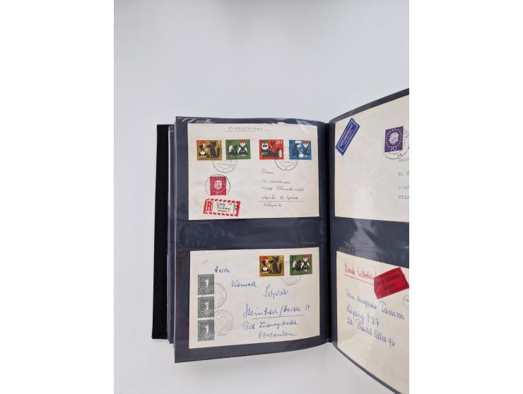 1949/80(ca.), über 1100 Briefe und Karten, dabei bessere frühe Frankaturen