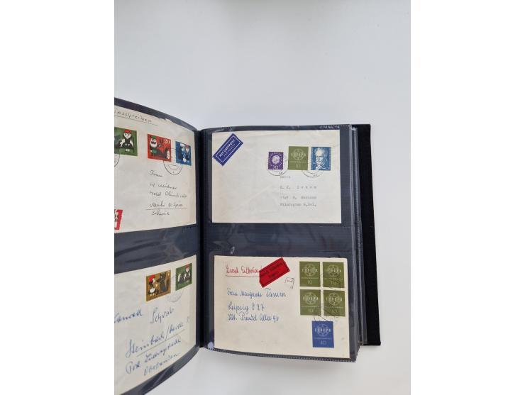 1949/80(ca.), über 1100 Briefe und Karten, dabei bessere frühe Frankaturen