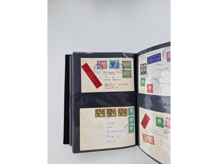 1949/80(ca.), über 1100 Briefe und Karten, dabei bessere frühe Frankaturen