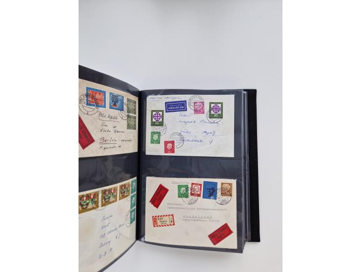 1949/80(ca.), über 1100 Briefe und Karten, dabei bessere frühe Frankaturen