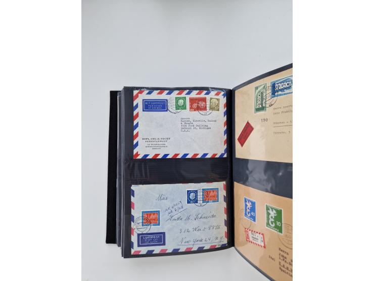 1949/80(ca.), über 1100 Briefe und Karten, dabei bessere frühe Frankaturen