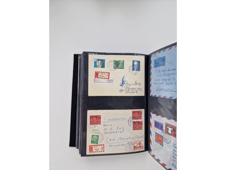 1949/80(ca.), über 1100 Briefe und Karten, dabei bessere frühe Frankaturen