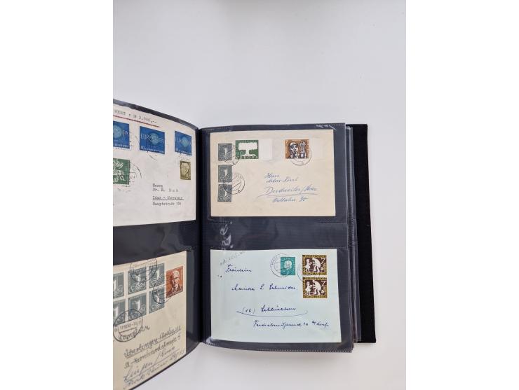 1949/80(ca.), über 1100 Briefe und Karten, dabei bessere frühe Frankaturen