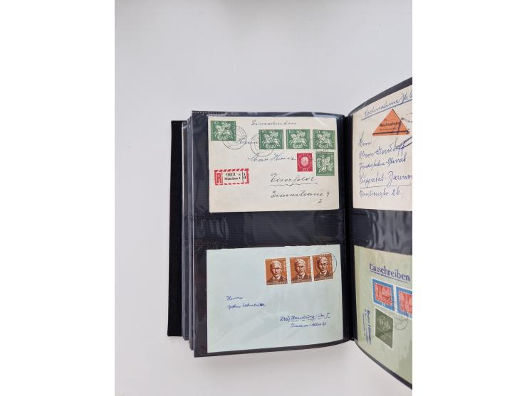 1949/80(ca.), über 1100 Briefe und Karten, dabei bessere frühe Frankaturen