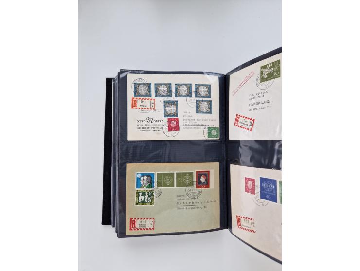 1949/80(ca.), über 1100 Briefe und Karten, dabei bessere frühe Frankaturen