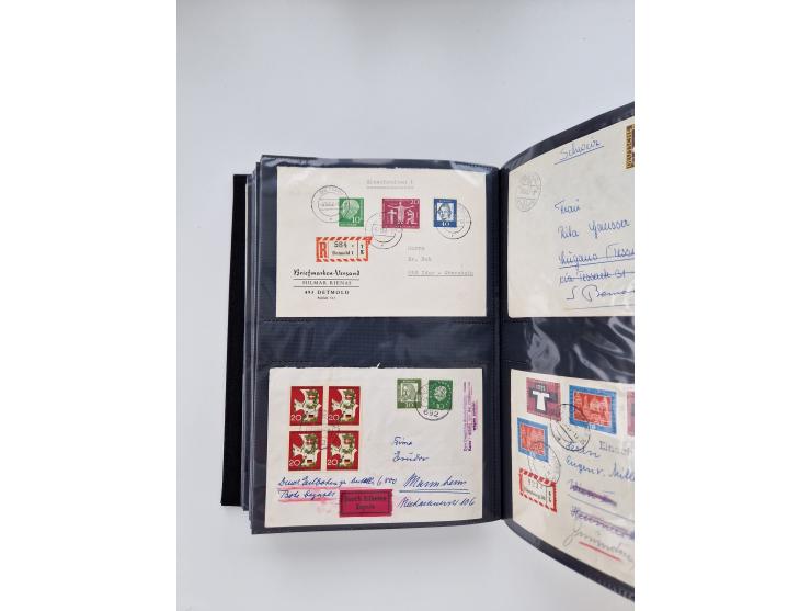 1949/80(ca.), über 1100 Briefe und Karten, dabei bessere frühe Frankaturen