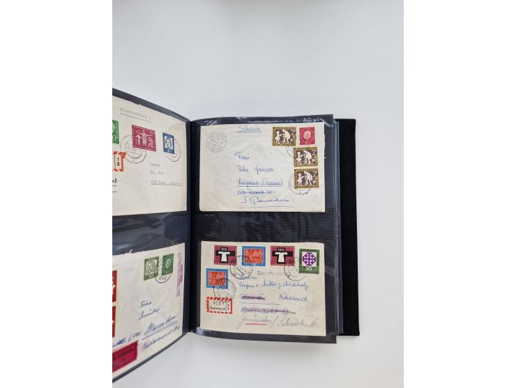 1949/80(ca.), über 1100 Briefe und Karten, dabei bessere frühe Frankaturen