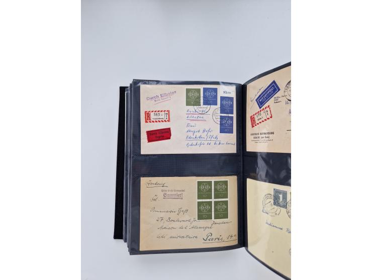 1949/80(ca.), über 1100 Briefe und Karten, dabei bessere frühe Frankaturen