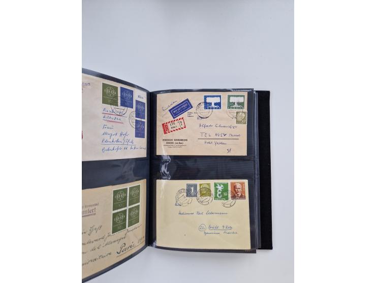 1949/80(ca.), über 1100 Briefe und Karten, dabei bessere frühe Frankaturen