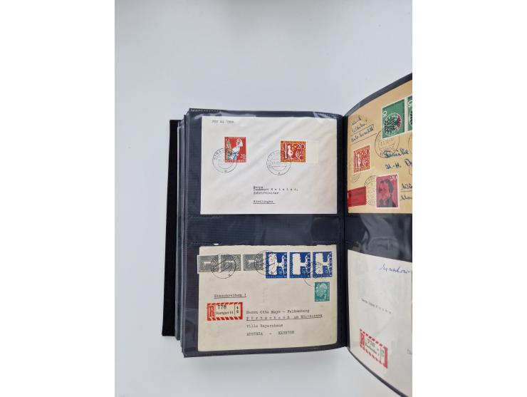 1949/80(ca.), über 1100 Briefe und Karten, dabei bessere frühe Frankaturen