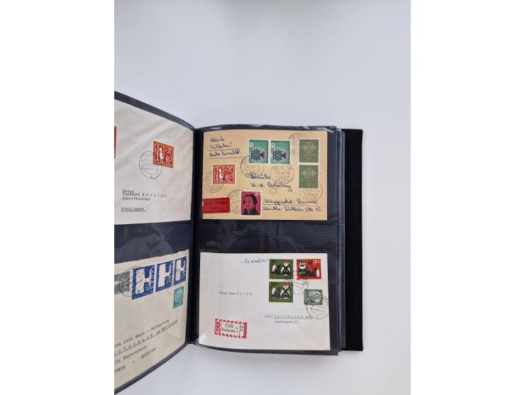 1949/80(ca.), über 1100 Briefe und Karten, dabei bessere frühe Frankaturen