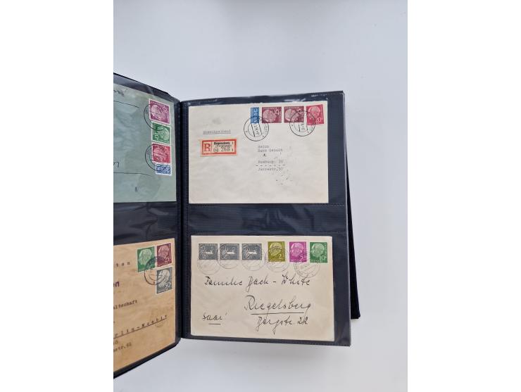 1949/80(ca.), über 1100 Briefe und Karten, dabei bessere frühe Frankaturen