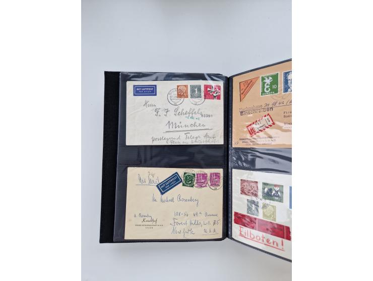 1949/80(ca.), über 1100 Briefe und Karten, dabei bessere frühe Frankaturen