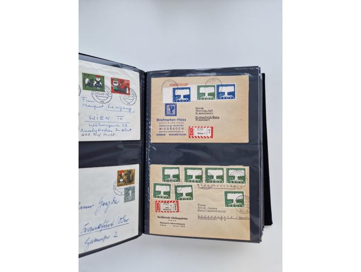 1949/80(ca.), über 1100 Briefe und Karten, dabei bessere frühe Frankaturen