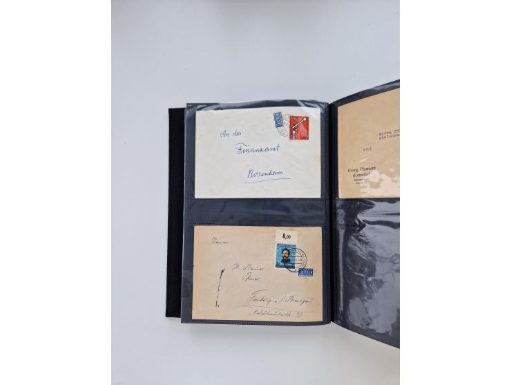 1949/80(ca.), über 1100 Briefe und Karten, dabei bessere frühe Frankaturen