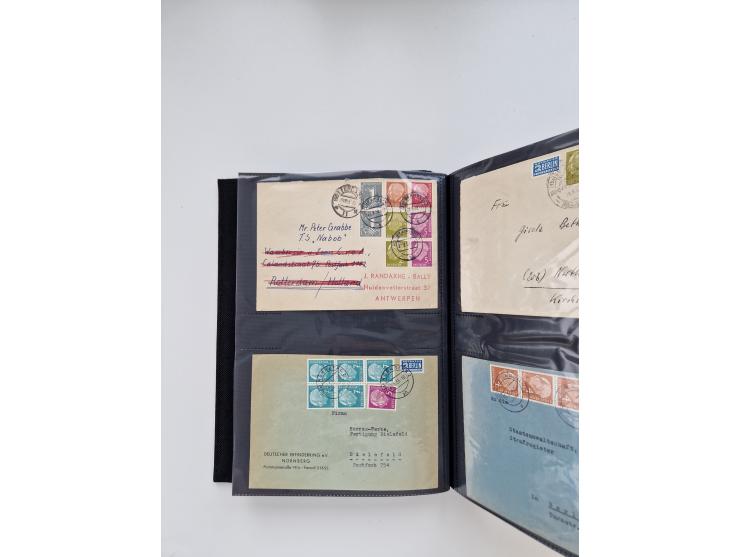 1949/80(ca.), über 1100 Briefe und Karten, dabei bessere frühe Frankaturen