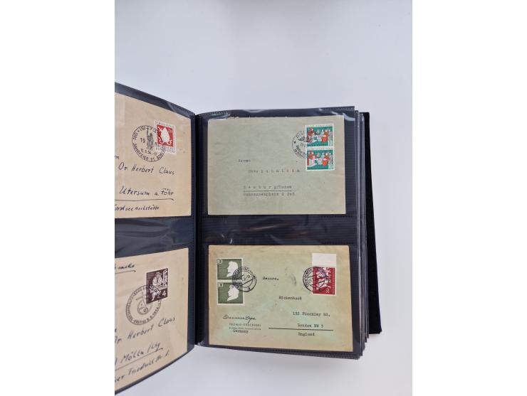 1949/80(ca.), über 1100 Briefe und Karten, dabei bessere frühe Frankaturen