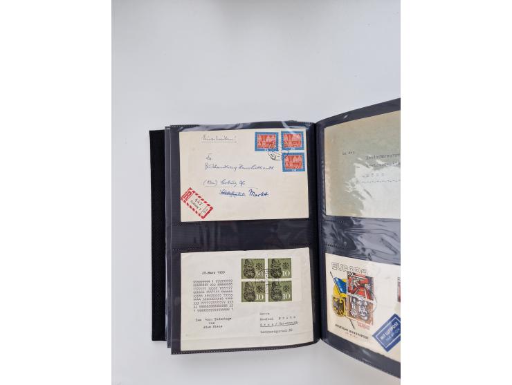 1949/80(ca.), über 1100 Briefe und Karten, dabei bessere frühe Frankaturen