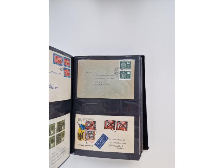 1949/80(ca.), über 1100 Briefe und Karten, dabei bessere frühe Frankaturen