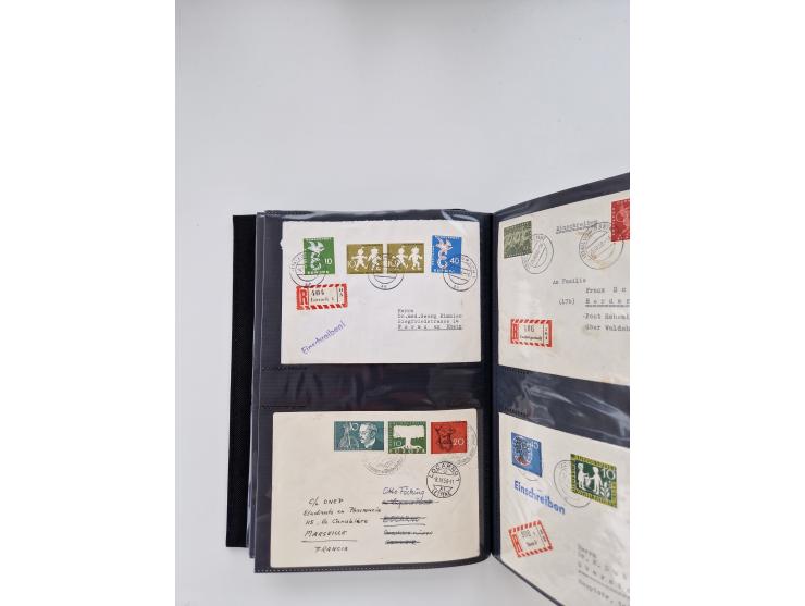 1949/80(ca.), über 1100 Briefe und Karten, dabei bessere frühe Frankaturen