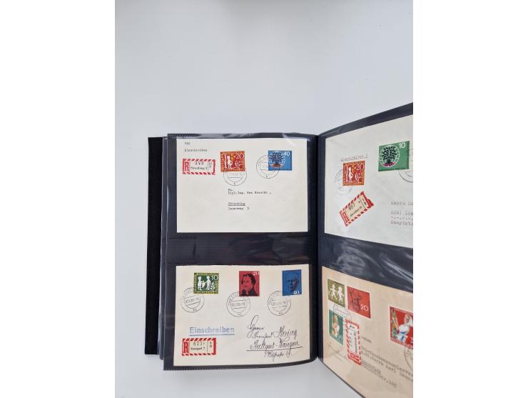 1949/80(ca.), über 1100 Briefe und Karten, dabei bessere frühe Frankaturen