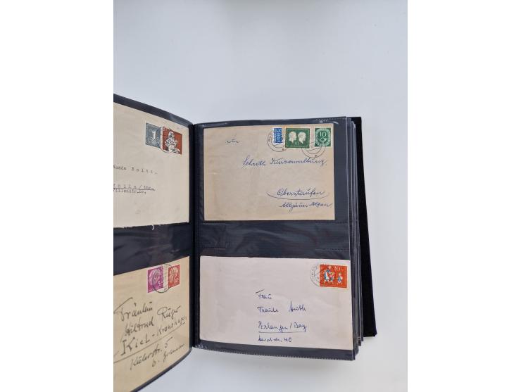 1949/80(ca.), über 1100 Briefe und Karten, dabei bessere frühe Frankaturen