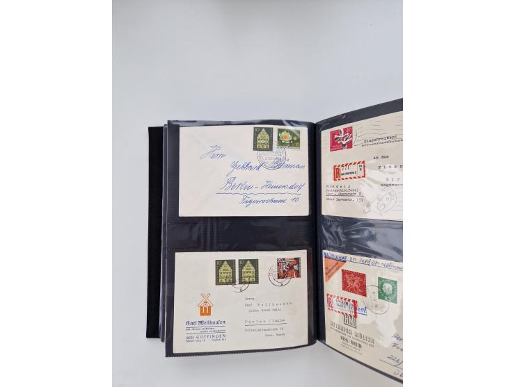 1949/80(ca.), über 1100 Briefe und Karten, dabei bessere frühe Frankaturen