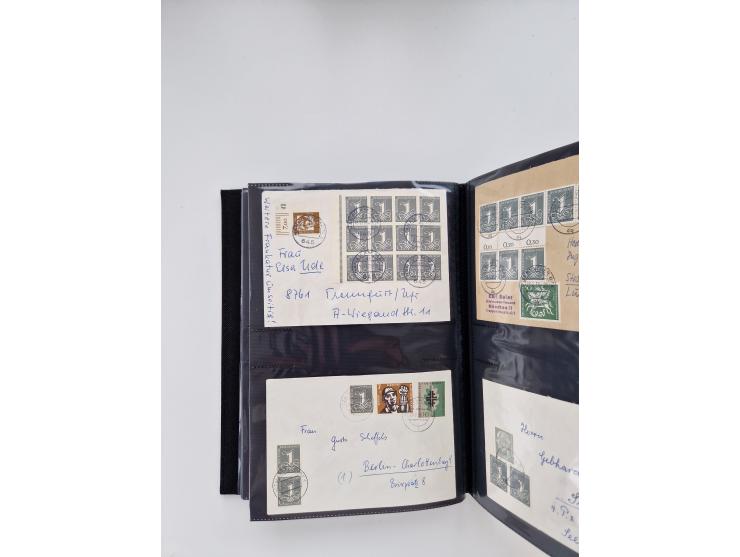 1949/80(ca.), über 1100 Briefe und Karten, dabei bessere frühe Frankaturen