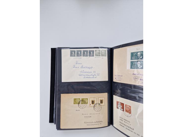 1949/80(ca.), über 1100 Briefe und Karten, dabei bessere frühe Frankaturen