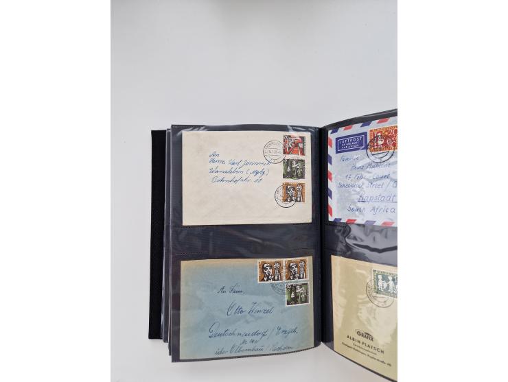 1949/80(ca.), über 1100 Briefe und Karten, dabei bessere frühe Frankaturen