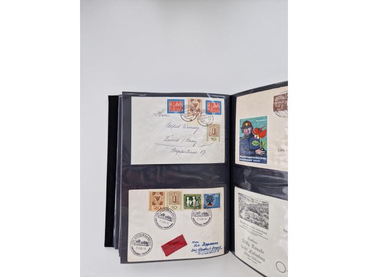 1949/80(ca.), über 1100 Briefe und Karten, dabei bessere frühe Frankaturen