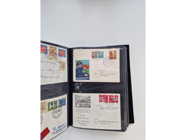 1949/80(ca.), über 1100 Briefe und Karten, dabei bessere frühe Frankaturen