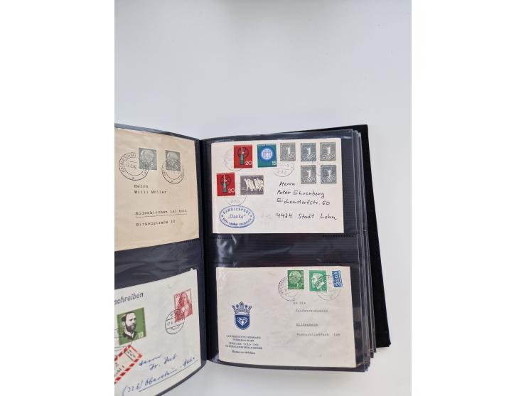 1949/80(ca.), über 1100 Briefe und Karten, dabei bessere frühe Frankaturen